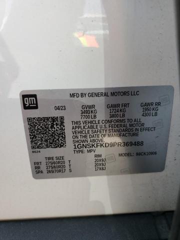 2023 CHEVROLET SUBURBAN K - 1GNSKFKD9PR369488