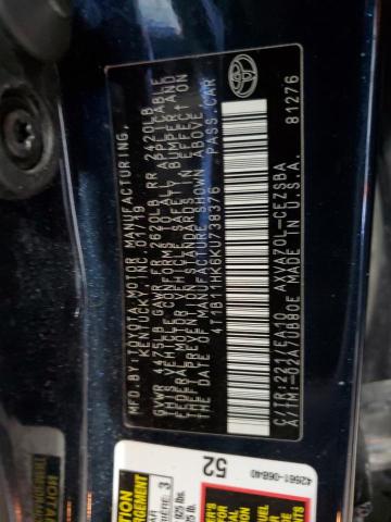 2019 TOYOTA CAMRY L - 4T1B11HK6KU738376