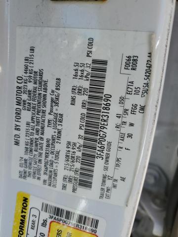 VIN 3FA6P0G79ER318690 2014 Ford Fusion, S no.12