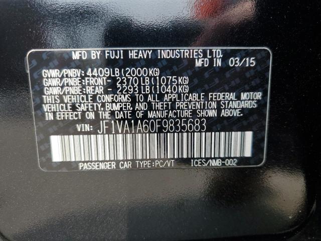 2015 SUBARU WRX - JF1VA1A60F9835683