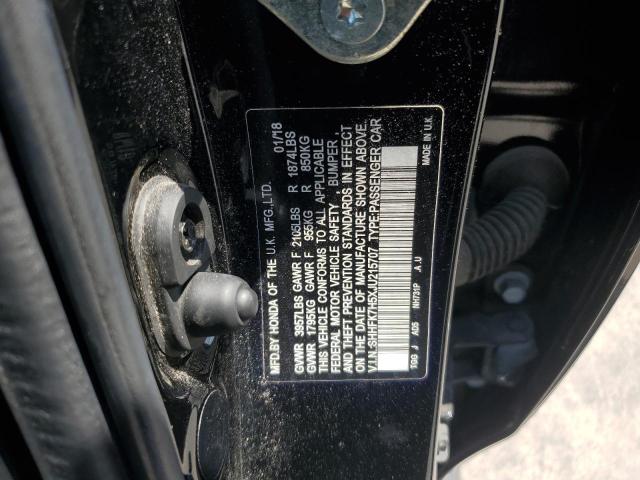 2018 HONDA CIVIC EX - SHHFK7H5XJU215707