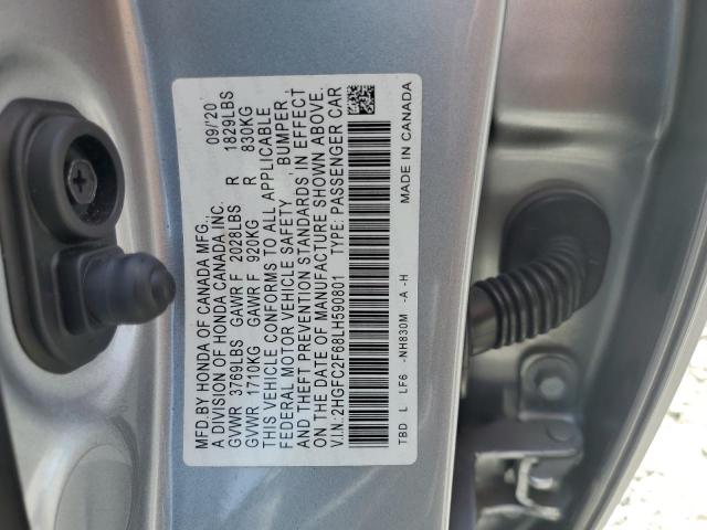 2020 HONDA CIVIC LX - 2HGFC2F68LH590801