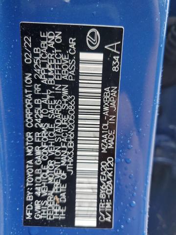 2022 LEXUS UX 200 BAS - JTHX3JBH6N2050863