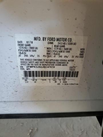 2018 FORD EDGE SEL - 2FMPK3J92JBC47619