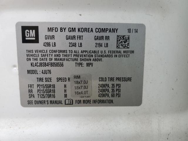 VIN KL4CJBSB4FB050556 2015 Buick Encore, Convenience no.13