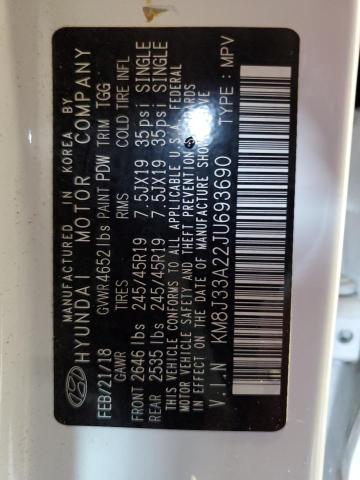 2018 HYUNDAI TUCSON VAL - KM8J33A22JU693690