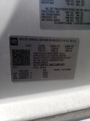 2022 GMC SIERRA LIM - 3GTU9FEL4NG186383