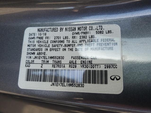 VIN JN1EV7EL1HM552830 2017 Infiniti Q60, Premium no.12