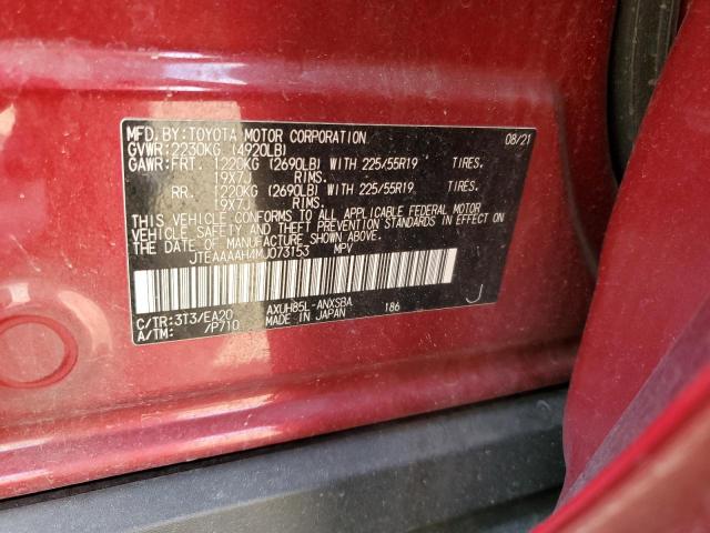 2021 TOYOTA VENZA LE - JTEAAAAH4MJ073153