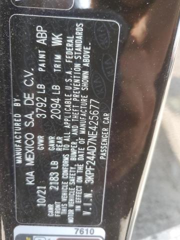 2022 KIA FORTE FE - 3KPF24AD7NE425677