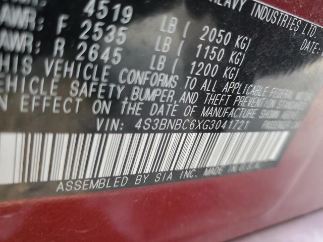 2016 SUBARU LEGACY 2.5 - 4S3BNBC6XG3041721
