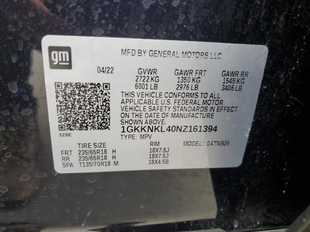 2022 GMC ACADIA SLE - 1GKKNKL40NZ161394
