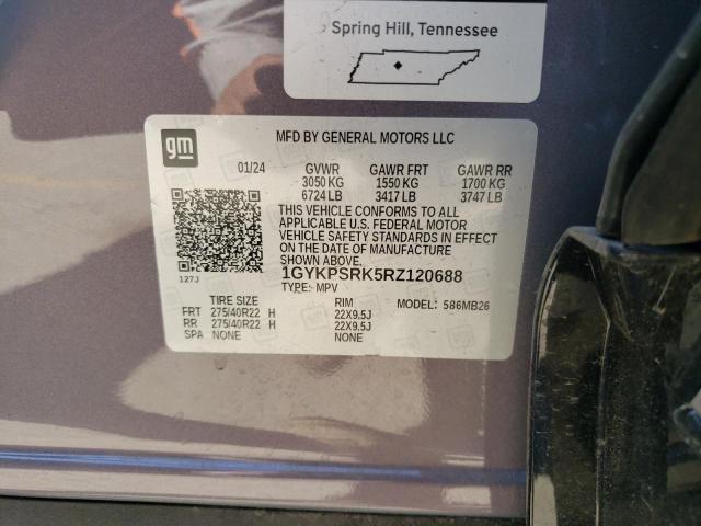 2024 CADILLAC LYRIQ LUXU 1GYKPSRK5RZ120688