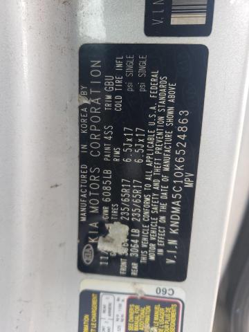 2019 KIA SEDONA L - KNDMA5C10K6524863