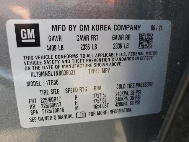 2022 CHEVROLET TRAILBLAZE - KL79MNSL1NB036031