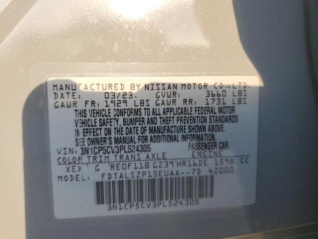 VIN 3N1CP5CV3PL524305 2023 Nissan Kicks, SV no.14