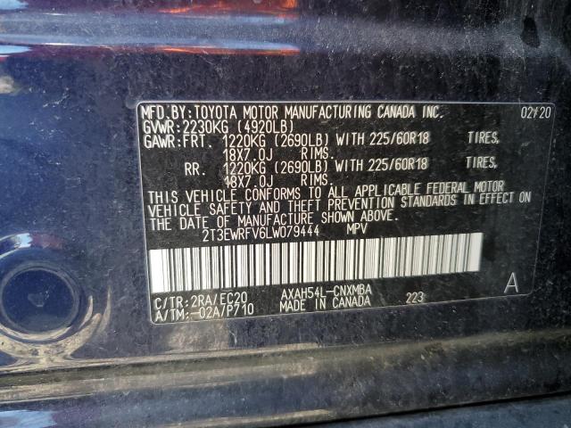 2020 TOYOTA RAV4 XSE - 2T3EWRFV6LW079444