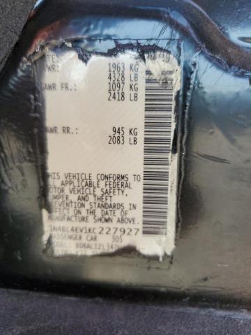2019 NISSAN ALTIMA SL - 1N4BL4EV1KC227927