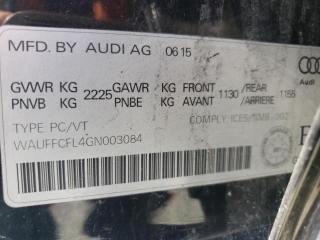 2016 AUDI A4 PROGRES - WAUFFCFL4GN003084