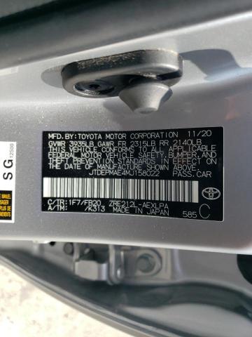 2021 TOYOTA COROLLA LE - JTDEPMAE4MJ158022