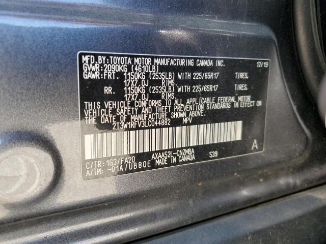 2020 TOYOTA RAV4 XLE - 2T3W1RFV3LC044882