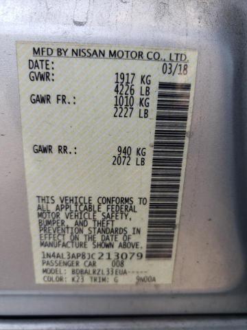2018 NISSAN ALTIMA 2.5 - 1N4AL3AP8JC213079