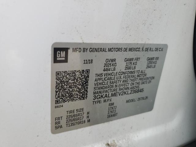 2019 GMC TERRAIN SL - 3GKALMEV2KL236845
