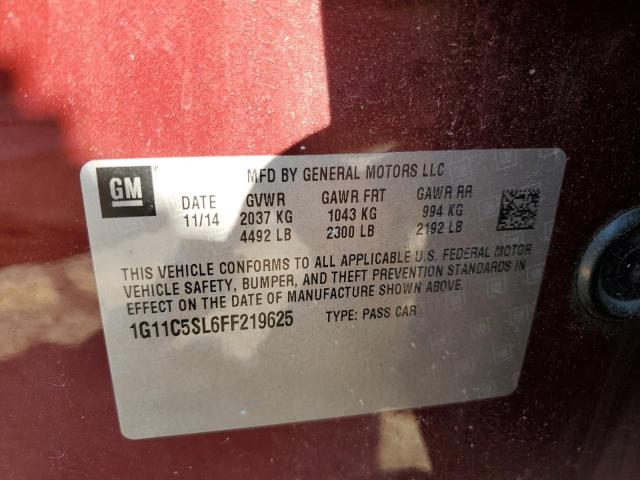 2015 CHEVROLET MALIBU 1LT - 1G11C5SL6FF219625