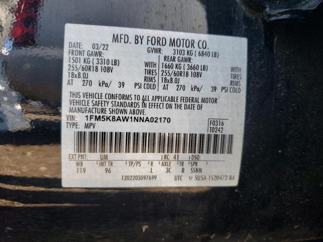 2022 FORD EXPLORER P - 1FM5K8AW1NNA02170