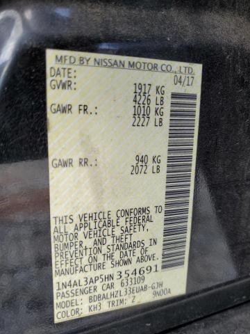 2017 NISSAN ALTIMA 2.5 - 1N4AL3AP5HN354691