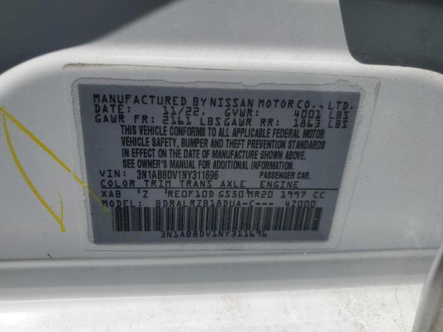 2022 NISSAN SENTRA SR - 3N1AB8DV1NY311696