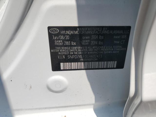2020 HYUNDAI ELANTRA SE - 5NPD74LF0LH602473