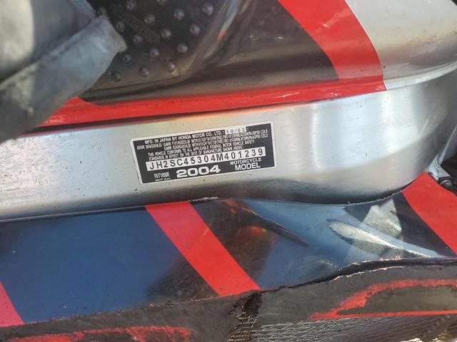 2004 HONDA RVT1000 R JH2SC45304M401239