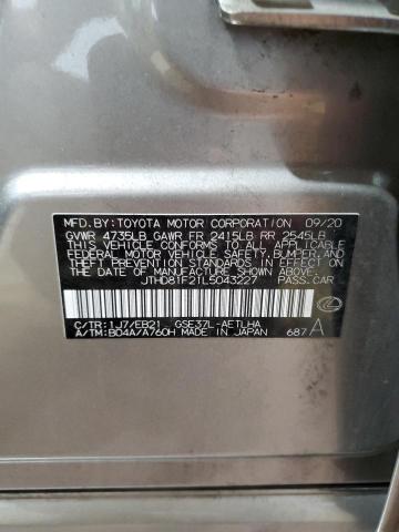 2020 LEXUS IS 300 PRE JTHD81F21L5043227