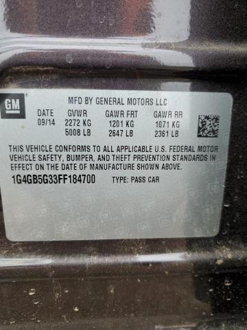 2015 BUICK LACROSSE - 1G4GB5G33FF184700