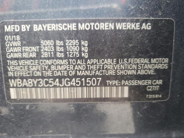 2018 BMW 340 XIGT WBA8Y3C54JG451507