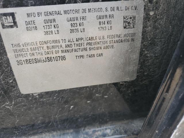 2018 CHEVROLET CRUZE LT - 3G1BE6SM9JS610706