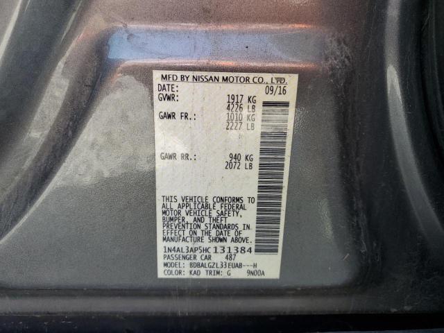 2017 NISSAN ALTIMA 2.5 - 1N4AL3AP5HC131384