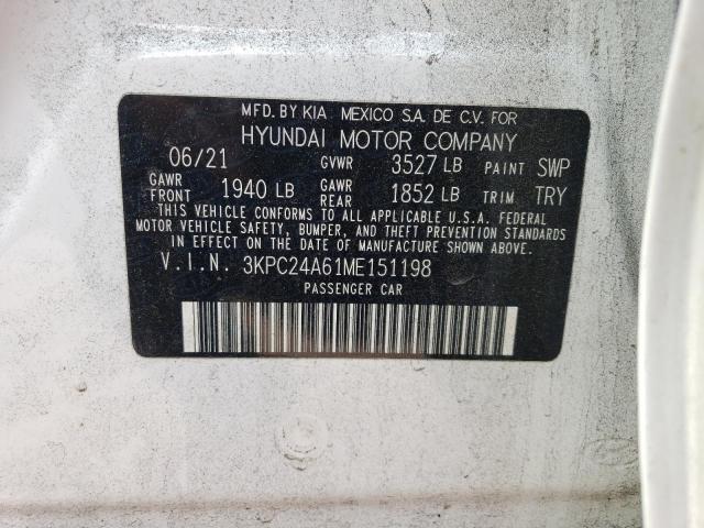 2021 HYUNDAI ACCENT SE - 3KPC24A61ME151198