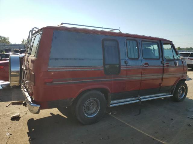 CHEVROLET VAN 1989 red  gas 1GBEG25K1K7188534 photo #4