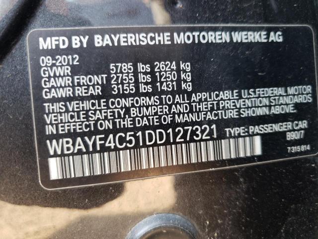 VIN WBAYF4C51DD127321 2013 BMW 7 Series, 740 Lxi no.12