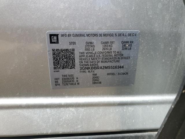 2021 CHEVROLET BLAZER 1LT - 3GNKBBRA2MS516344