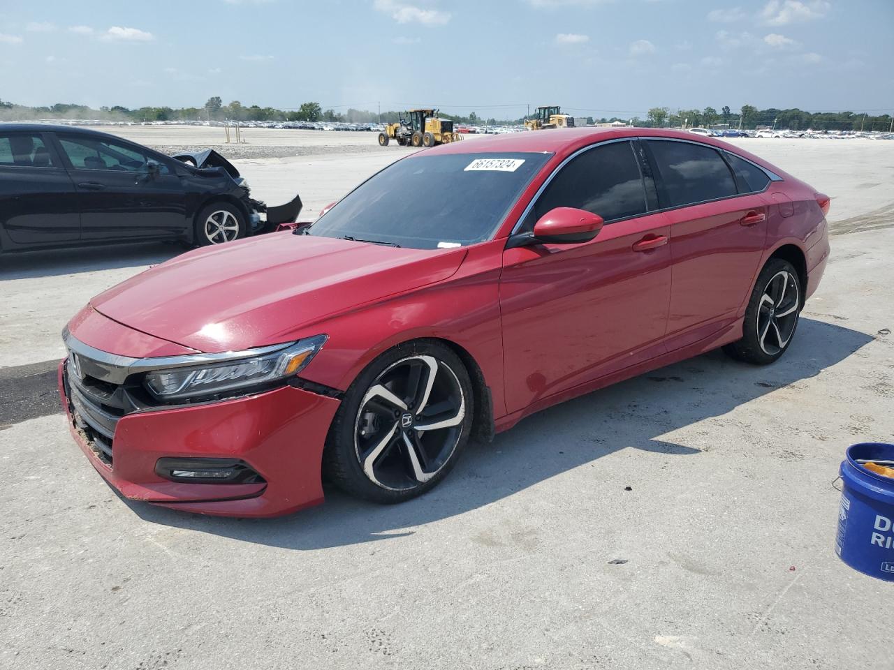 HONDA ACCORD SPO 2018 red  gas 1HGCV1F3XJA229594 photo #1