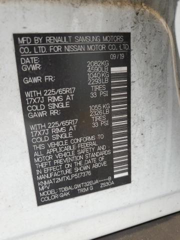 2020 NISSAN ROGUE S - KNMAT2MTXLP517376