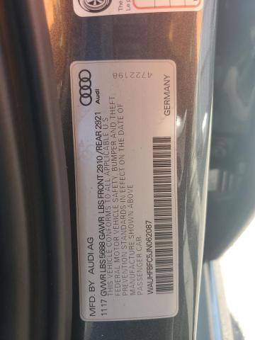 2018 AUDI S6 PRESTIG WAUHFBFC5JN062087