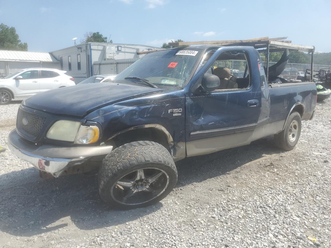 FORD F150 2003 blue 4dr ext gas 1FTRX17W53NA01929 photo #1