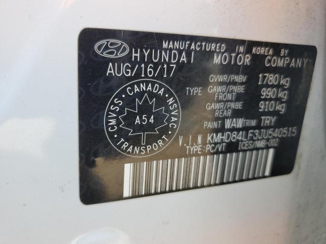 2018 HYUNDAI ELANTRA SE - KMHD84LF3JU540515