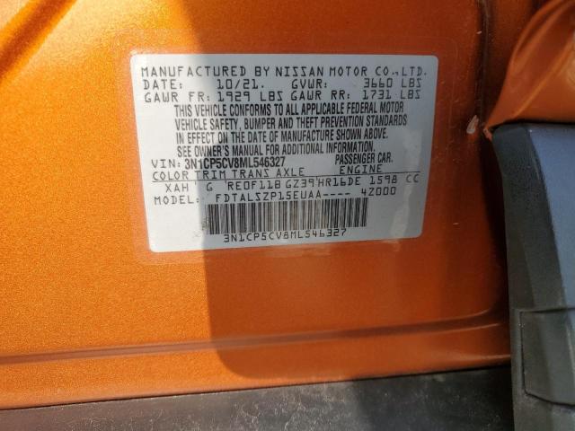 2021 NISSAN KICKS SV - 3N1CP5CV8ML546327