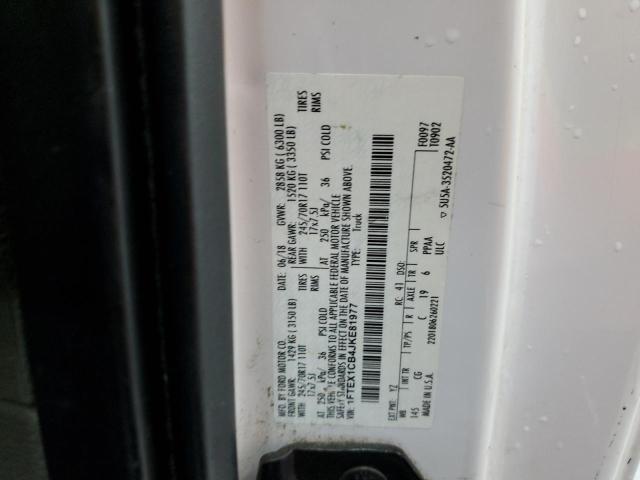 2018 FORD F150 SUPER - 1FTEX1CB4JKE81977