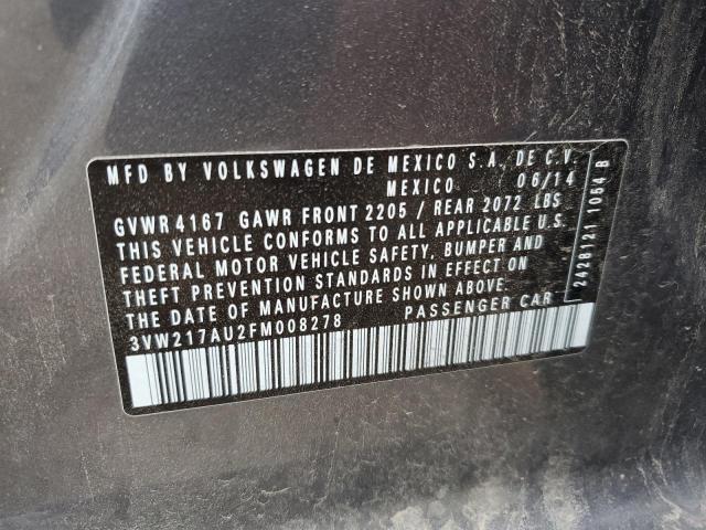 2015 VOLKSWAGEN GOLF - 3VW217AU2FM008278